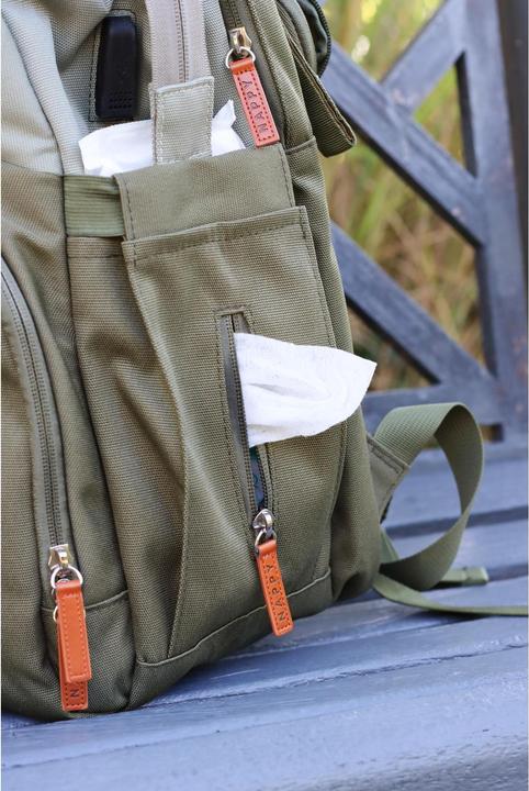 Image du produit Liini Sac à dos à langer olive rPET