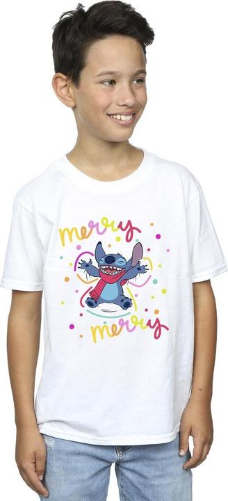 Actual product image Disney Boys Lilo & Stitch Merry Rainbow T-Shirt (152, 158)