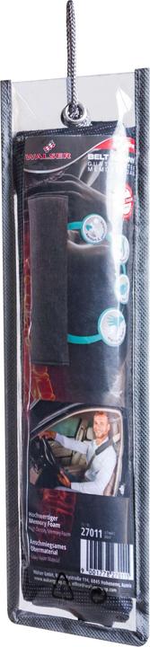 Actual product image Walser Seatbelt Pad Nanny with Memory Foam black