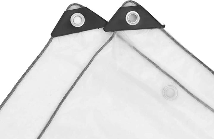 Image du produit VidaXL Bâche transparente avec oeillets 4x4 m polyéthylène bâche transparente (400 x 400 cm)