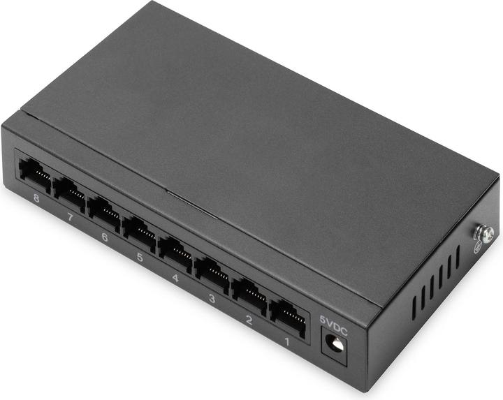 Image du produit Digitus Commutateur Gigabit 8 ports, bureau, Unmanaged, boîtier en métal (8 Ports)