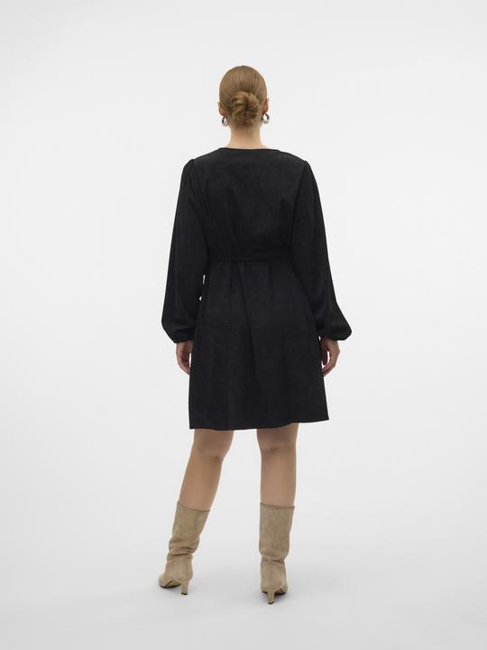 Produktbild Mamalicious Normal geschnitten V-Ausschnitt Elastische Bündchen Ballonärmel Kurzes Kleid Kleid (S)