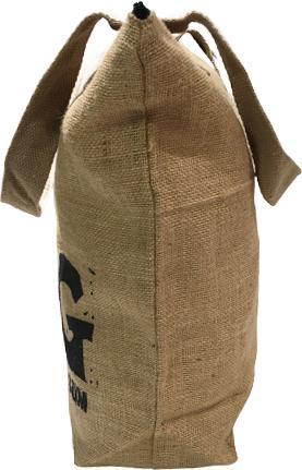 Actual product image Bekos Large Jute Shopper "My Bag" black