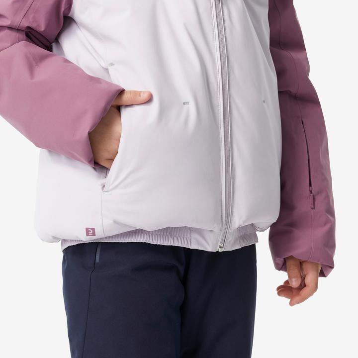 Actual product image Wedze Children's ski jacket padded warm waterproof - Piste 500 pink (146)
