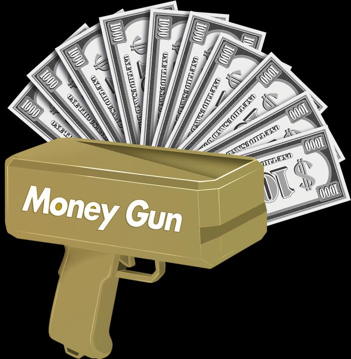 Produktbild Amo Toys Pocket Money - Money Gun Incl. Paper Money 100 pcs (570305)