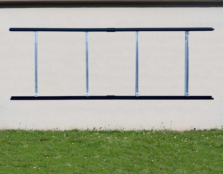 Produktbild Wattstone WandPV Premium Modulhalterung mit Einlegeschienen und schwebender Lagerung für 2 x PV-Module waager (Solarstecker)