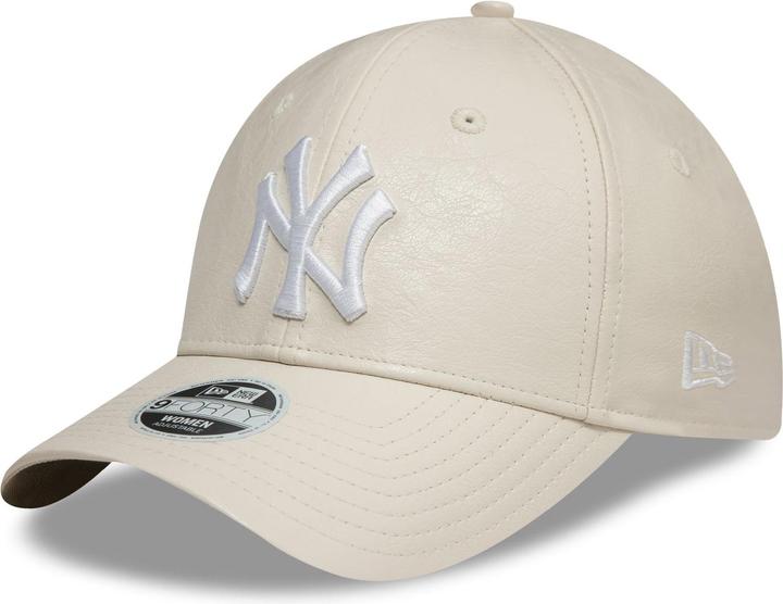 Produktbild New Era 9Forty Damen Cap - KUNSTLEDER NY Yankees beige