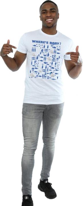 Actual product image Disney Mens Finding Dory Where's Dory? T-Shirt (S)