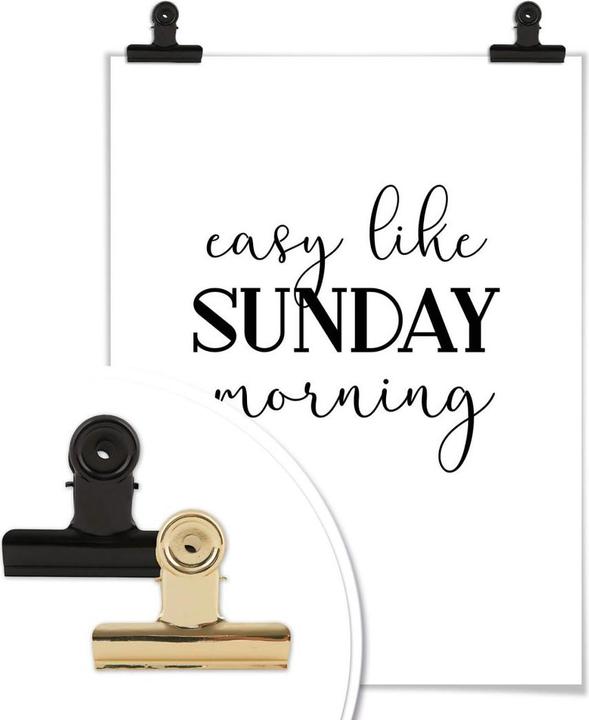 Actual product image Trenddeko Easy like Sunday morning (40 x 50 cm)