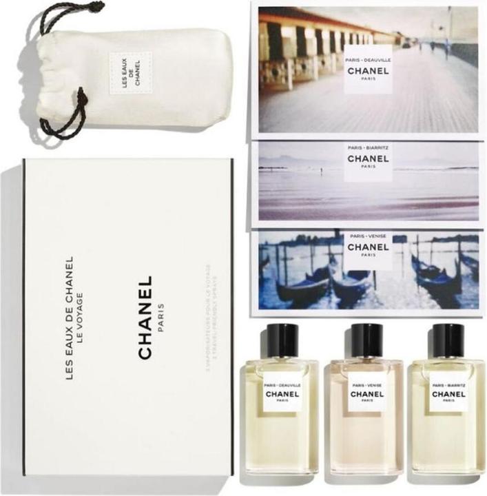Actual product image Nina Ricci Les Eaux De Chanel Set Chanel: Paris â€“ Deauville, Eau De Toilette, For Wome (Fragrance set)
