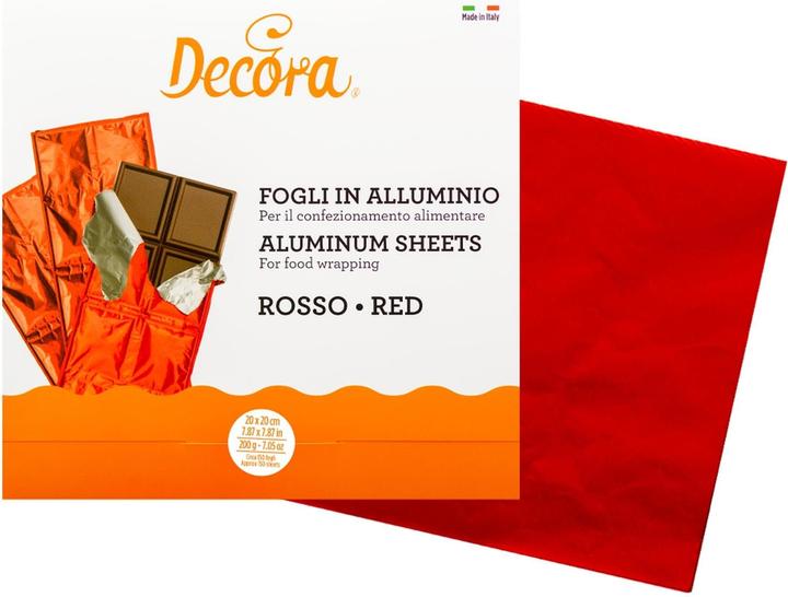 Produktbild Decora Aluminium Folie für Schokoladentafeln Grün (150 x)