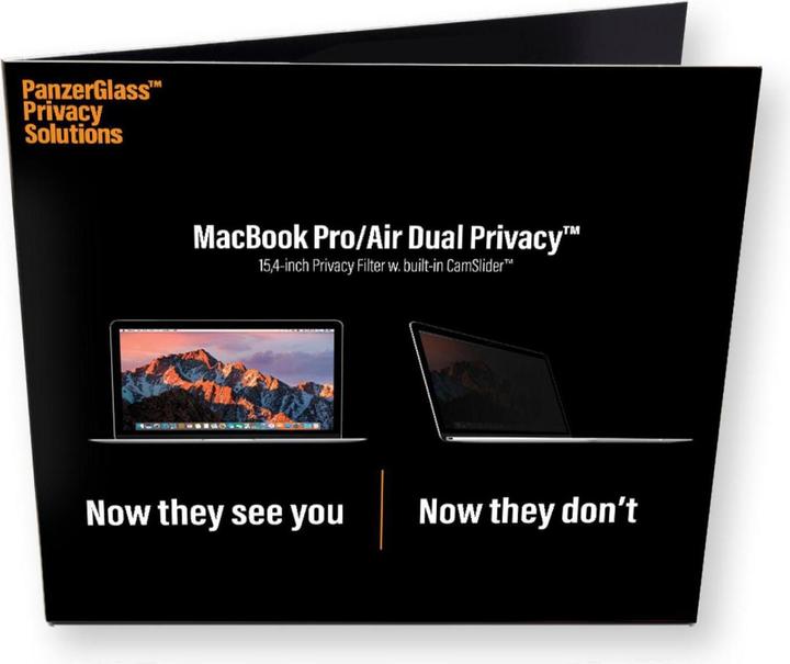 Produktbild PanzerGlass MacBook Pro Displayschutz + DualPrivacy magnetisch (15.40", 16 : 10)