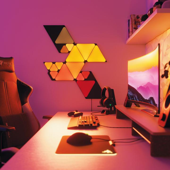 Immagine prodotto Nanoleaf Forme mini Triangoli neri exp. Confezione da 10 pezzi (7 lm)