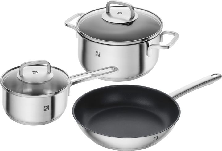 Immagine prodotto Zwilling Set di pentole a cubo 3 pezzi. (Set di pentole e padelle da cucina, Acciaio inossidabile)