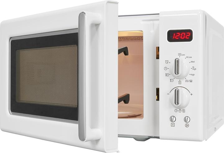 Actual product image Exquisit Exqu Retro Microwave RMW720-3GDIG white 812764000 (20 l)