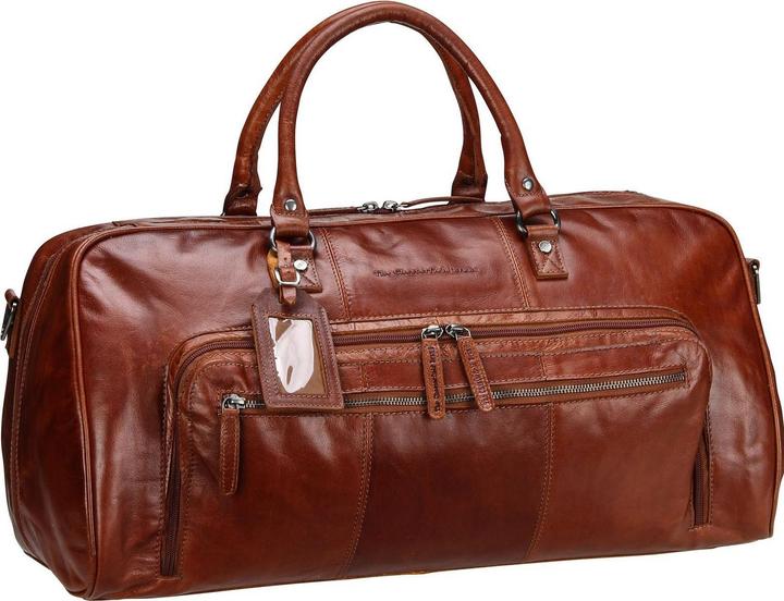 Produktbild The Vegan Cow Chesterfield Brand Leren Weekendtas Cognac Mainz (40 l)