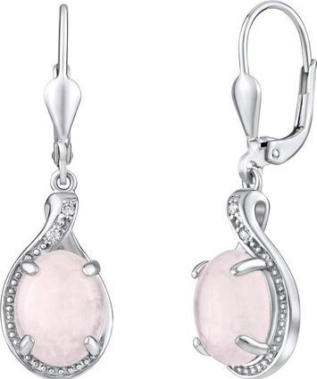 Actual product image Silvego Silver earrings with natural rosette JST14811PRU