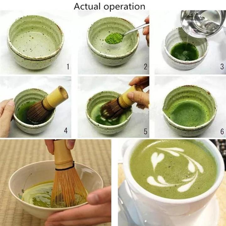 Produktbild Calimatcha Matcha Grün Tee Set inkl. Matcha Besen - Mambo