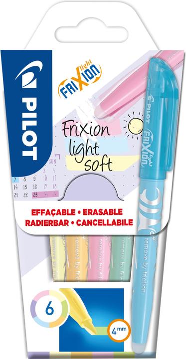 Pilot FriXion Light Soft (Mehrfarbig, 4 mm, 6 x)