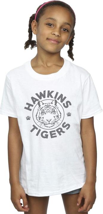 Immagine prodotto Netflix Stranger Things Hawkins Grey Tiger Maglietta Ragazze (140, 146)