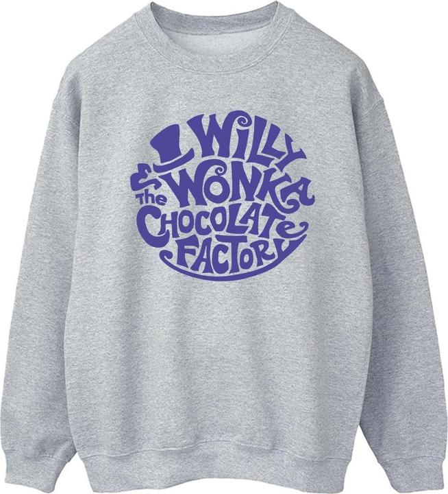Produktbild Willy Wonka & the Chocolate Factory Typed Logo Sweatshirt (L)