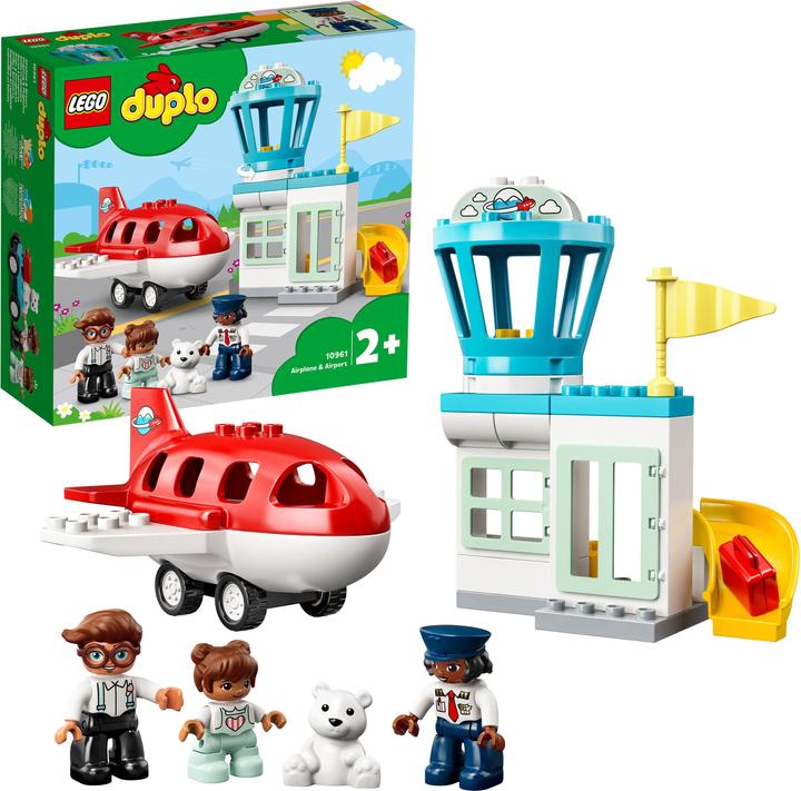 Produktbild LEGO Flugzeug und Flughafen (10961)