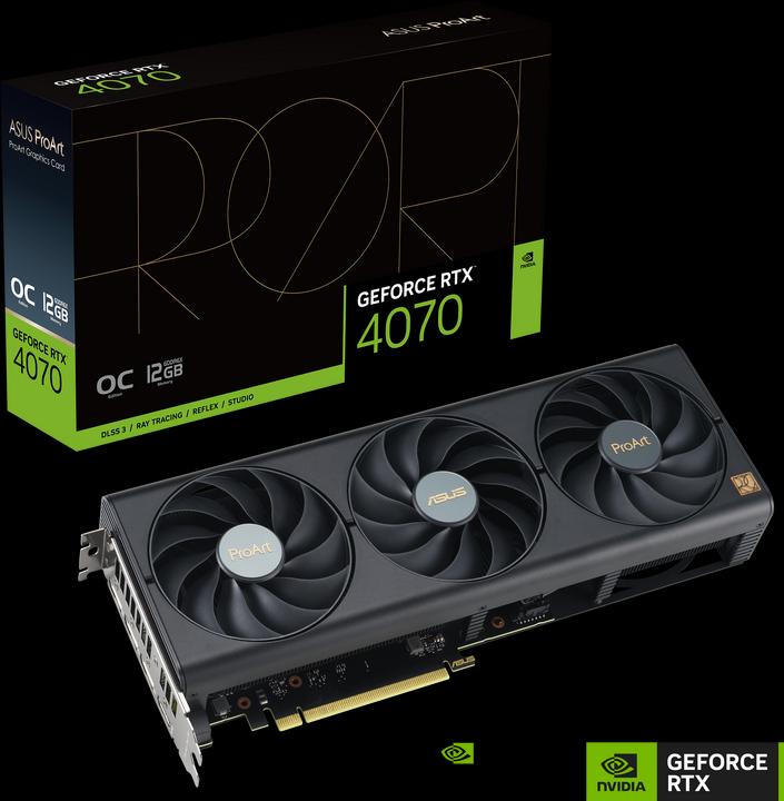 Actual product image ASUS ProArt GeForce RTX 4070 OC (12 GB)