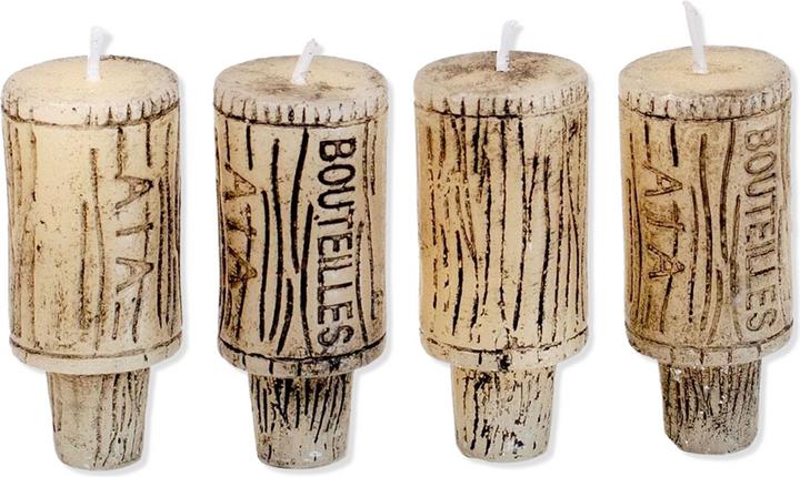 Immagine prodotto Uberstar Set di 4 candele in sughero per vino (4 pz.)