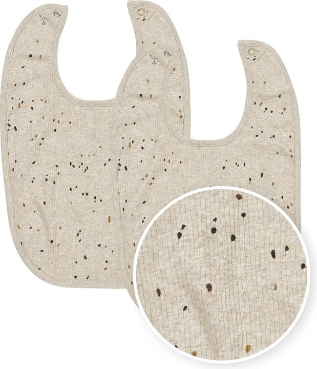 Meyco Baby Rib Mini Spot - pack de 2 - sable mélangé