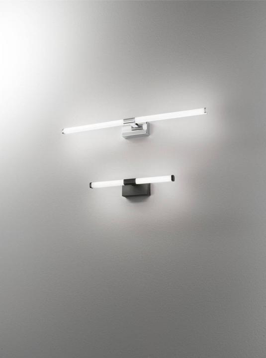 Produktbild Fabas Luce LED Bad-Wand/Spiegelleuchte Ago 55x88mm 14W Warmweiss IP44 Schwarz (840 lm)