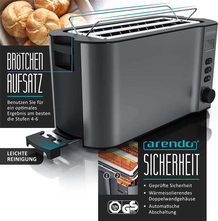 Actual product image Arendo Frühstück Set - Wasserkocher, Toaster, Eierkocher