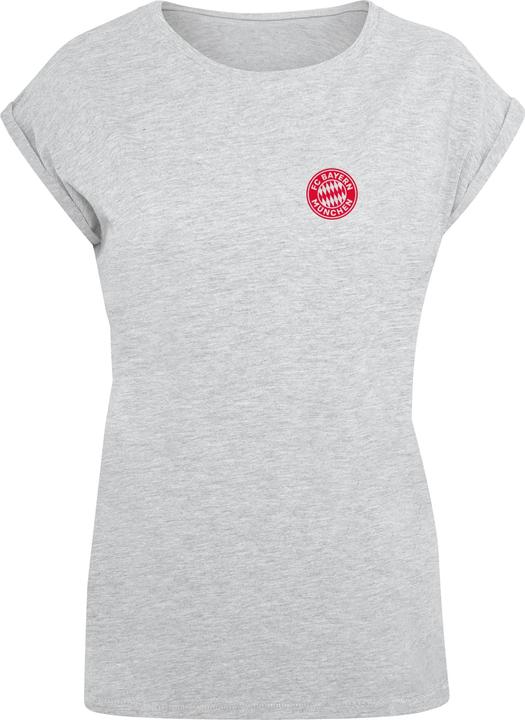 FC Bayern München Ladies Logo Red Extended Shoulder Tee - 113325