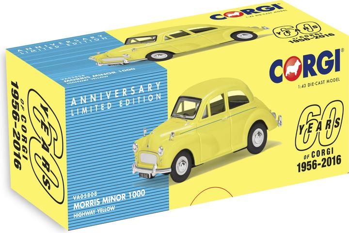 Produktbild Hornby Morris Minor 1000 Highway Yellow Corgi 60th model