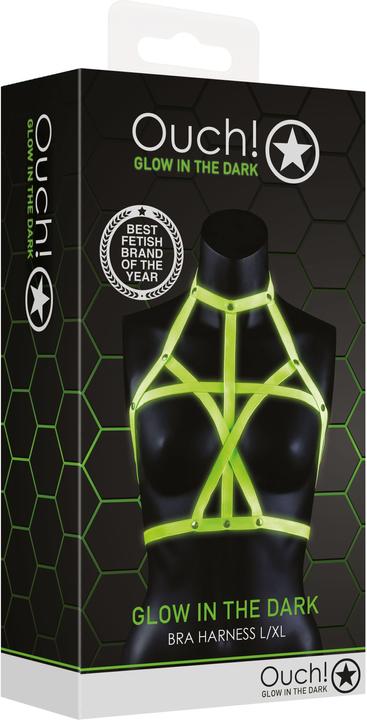 Actual product image Ouch! Bra Harness - Glow in the Dark