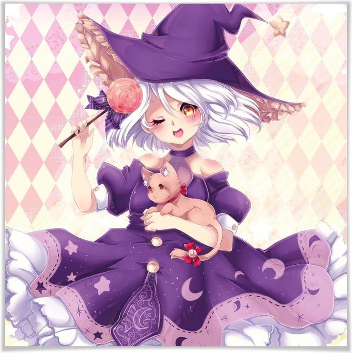 Produktbild Trenddeko La Doll Blanche - Little Witch (30 x 30 cm)