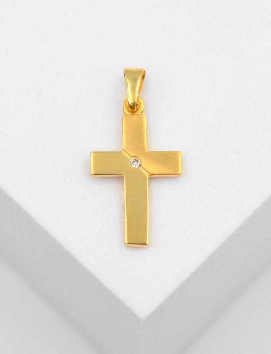 Produktbild Muau Kreuz (750/18K Gelbgold)
