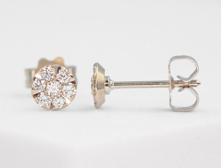 Actual product image Muau Stud earrings (750/18 K Gold)