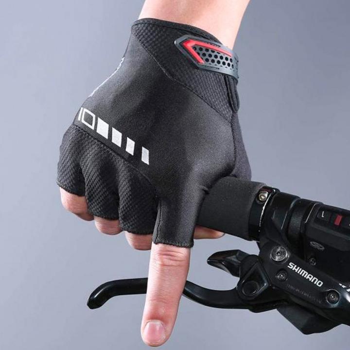Actual product image Rockbros S143-BK XL cycling gloves with gel inserts - black (XL)