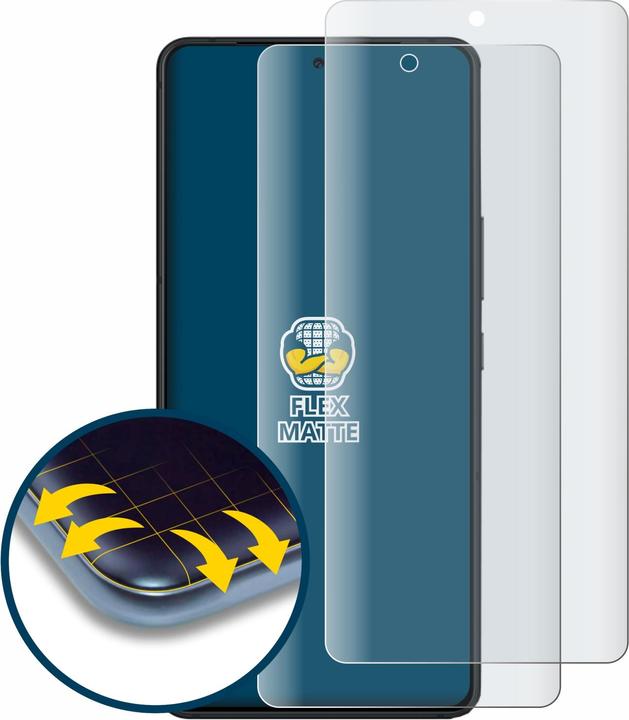 Produktbild BROTECT Fullscreen Schutzfolie Displayschutz Folie Matt Entspiegelungsfolie (2 Stück, ASUS ROG Phone 9 Pro)