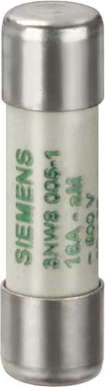 Immagine prodotto Siemens Fusibile ceramico T 20A 500V AC 10x38mm 3NW8007-1 (Fusibile del cilindro, 20 A)