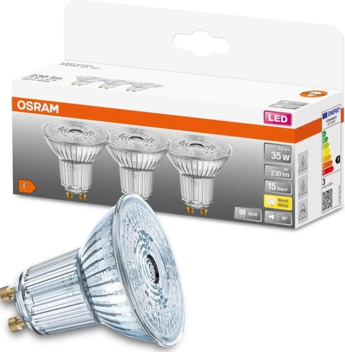 Actual product image Osram Led Star Par16 (GU10, 2.60 W, 230 lm, 3 x, F)