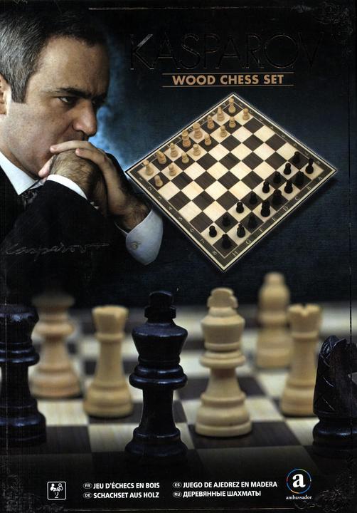 Image du produit Jackpot Kasparov : Ensemble d'échecs en bois (36.5 cm)