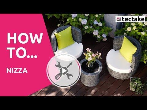Actual product image tectake Rattan seating group Nice