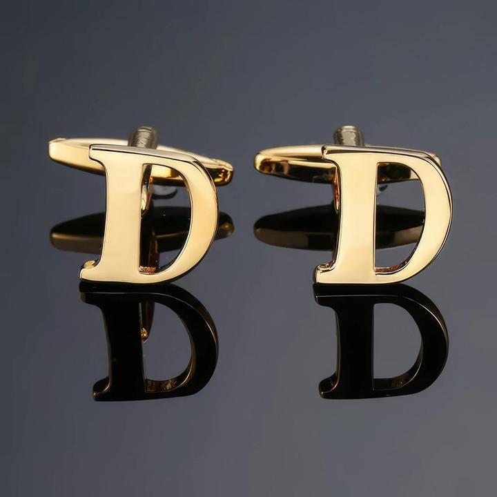 X-Tac Buchstabe D Manschettenköpfe (Metall)