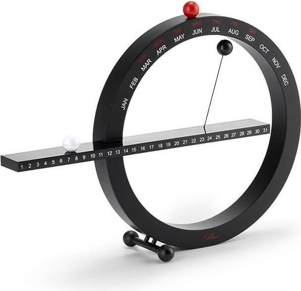 Image du produit Philippi 127002 - 365 magnetic permanent calendar, 33 cm, black (Non contraignant, Anglais)