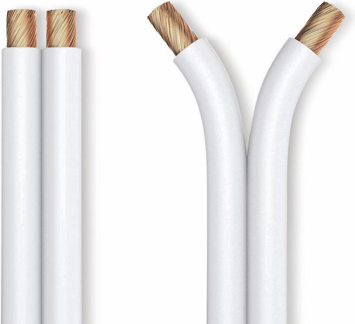 Produktbild Purelink Lautsprecherkabel, 2x2,5 mm² 50 m, weiss, OFC (50 m, 2.50 mm²)