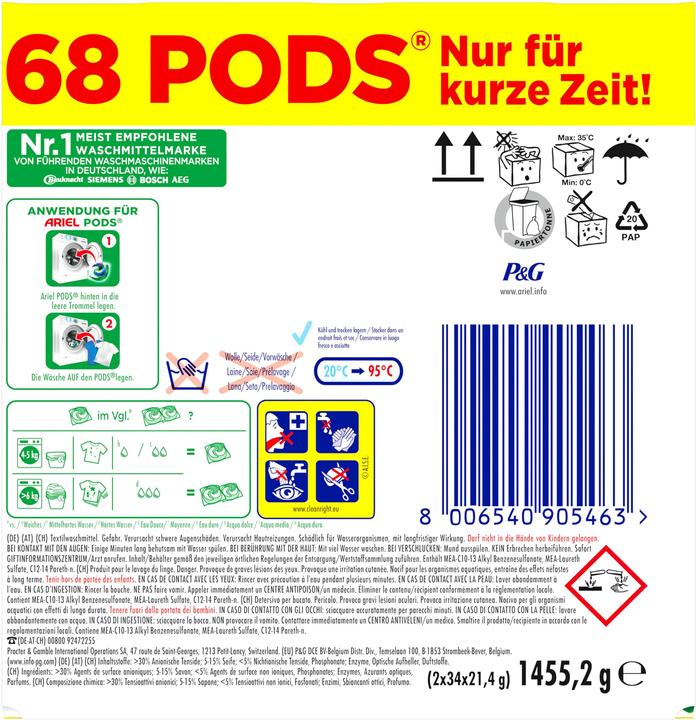 Produktbild Ariel All-in-1 (68 Waschgänge, Pods)