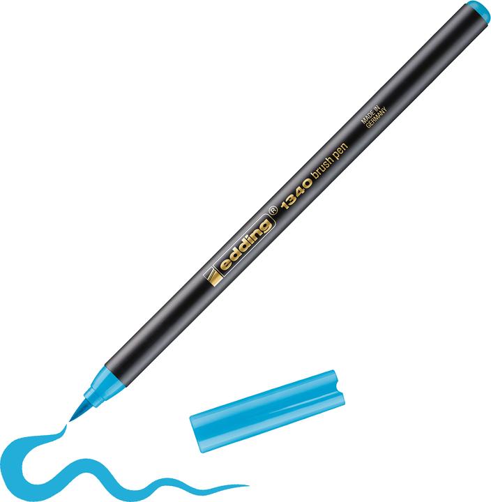 Produktbild Edding Brushpen 1340 (Azurblau, 1 x)