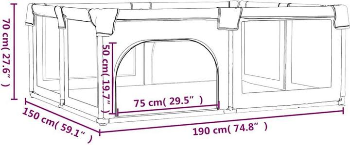 Produktbild VidaXL Rouven (190 cm, 150 cm)