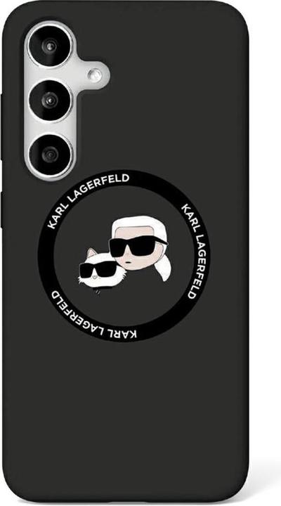 Image du produit Karl Lagerfeld Etui Silicone Double Heads And Circle MagSafe Samsung Galaxy S25 Plus czarny (Samsung Galaxy S25+)